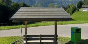 Ein neues Mitfahrbänkli in Wildhaus-Alt St.Johann